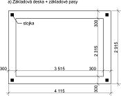 Standard 250x370, 10° - deska