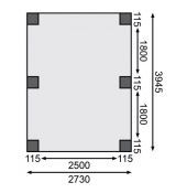 Carport CLASSIC 1A 61577