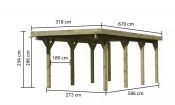 Carport CLASSIC 2A 61952