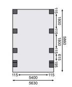 Carport CLASSIC 2C 61977