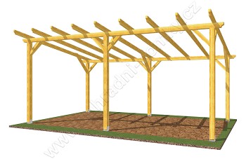 Pergola Standard 300x570, sklon krokví 10°