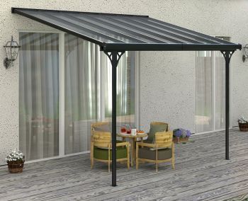 Zahradní pergola Bruce F 305x436, čirý polykarbonát