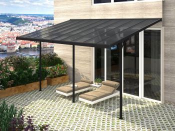 Zahradní pergola Bruce J 305x618, šedý polykarbonát