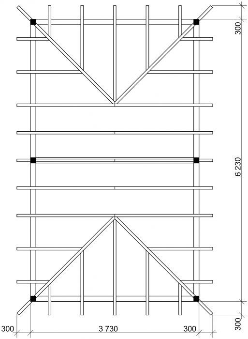 Zahradní altán Valba 350x600 KVH