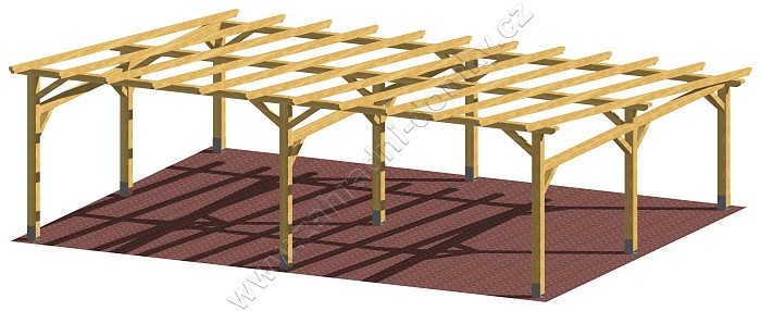 Pergola Grand 500x670, sklon krokví 10°