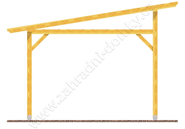 Pergola Klasik 300x370, sklon krokví 10°