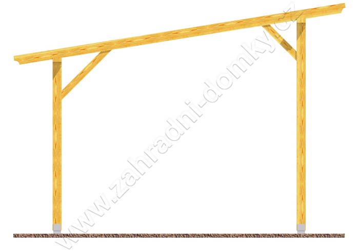 Pergola Standard 300x270, sklon krokví 10°