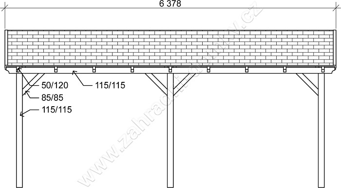 Gárážové stání Standard 300x570