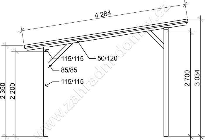 Gárážové stání Standard 300x570