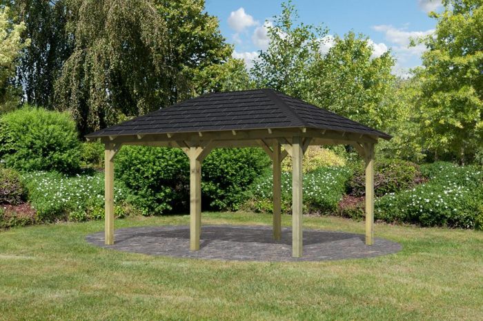 Zahradní altán Perida 289x429 vč. černého střešního šindele