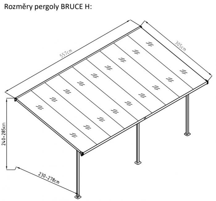 Zahradní pergola Bruce H