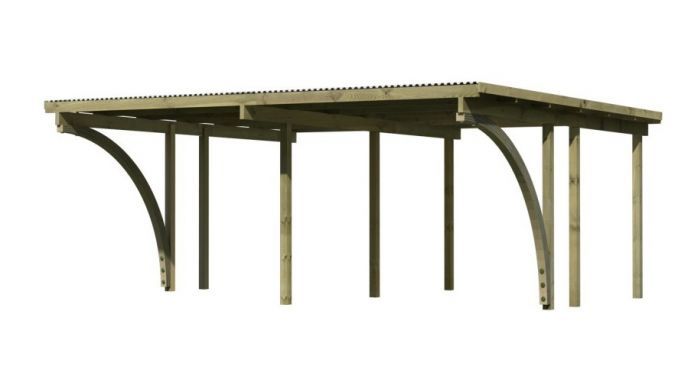 Dvojitý Carport ECO 1A 62039