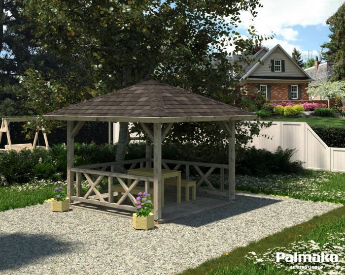 Zahradní altán Betty 9.0 m² (300x300 cm)