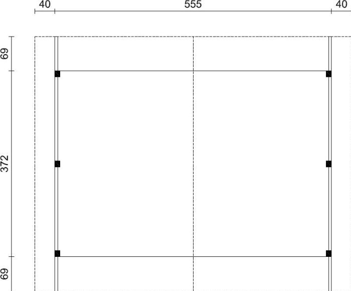 Přístřešek na auto Robert 20.6 m2