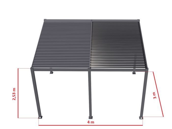Hliníková pergola BioClimatic 43
