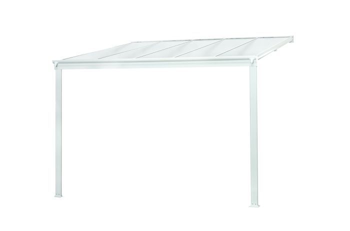 Hliníková pergola WALL 33 FSX bílá   bronz PC