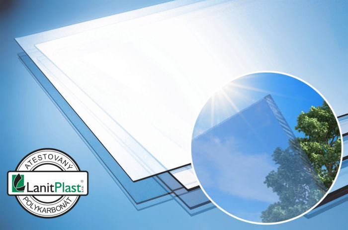 Hliníková pergola WALL 33 FSX bílá   čirý PC
